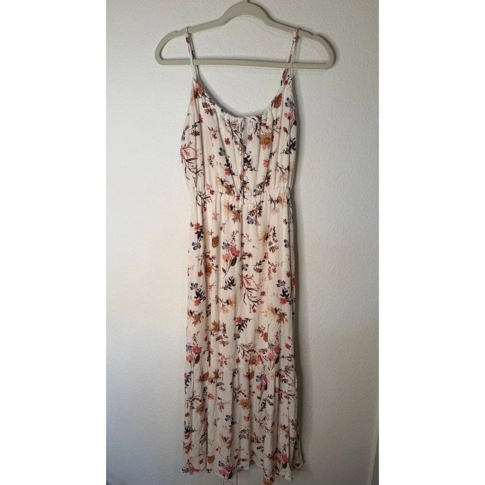 Abercrombie & Fitch White floral maxi dress